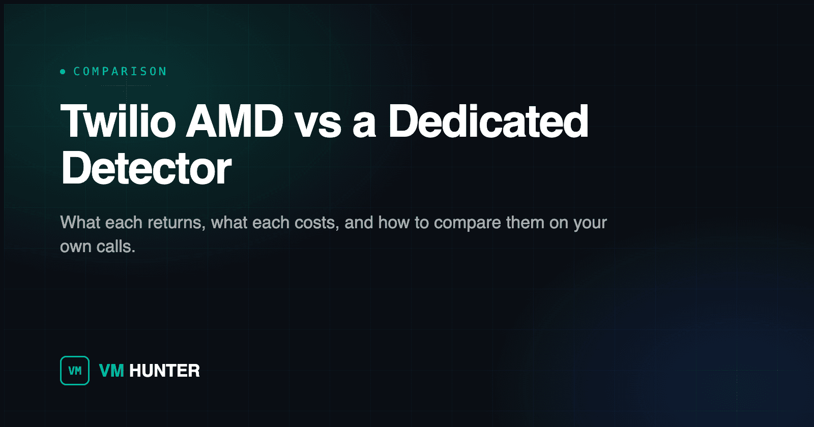 Twilio AMD vs a Dedicated Detector: What Each Returns, What Each Costs, and How to Compare Them