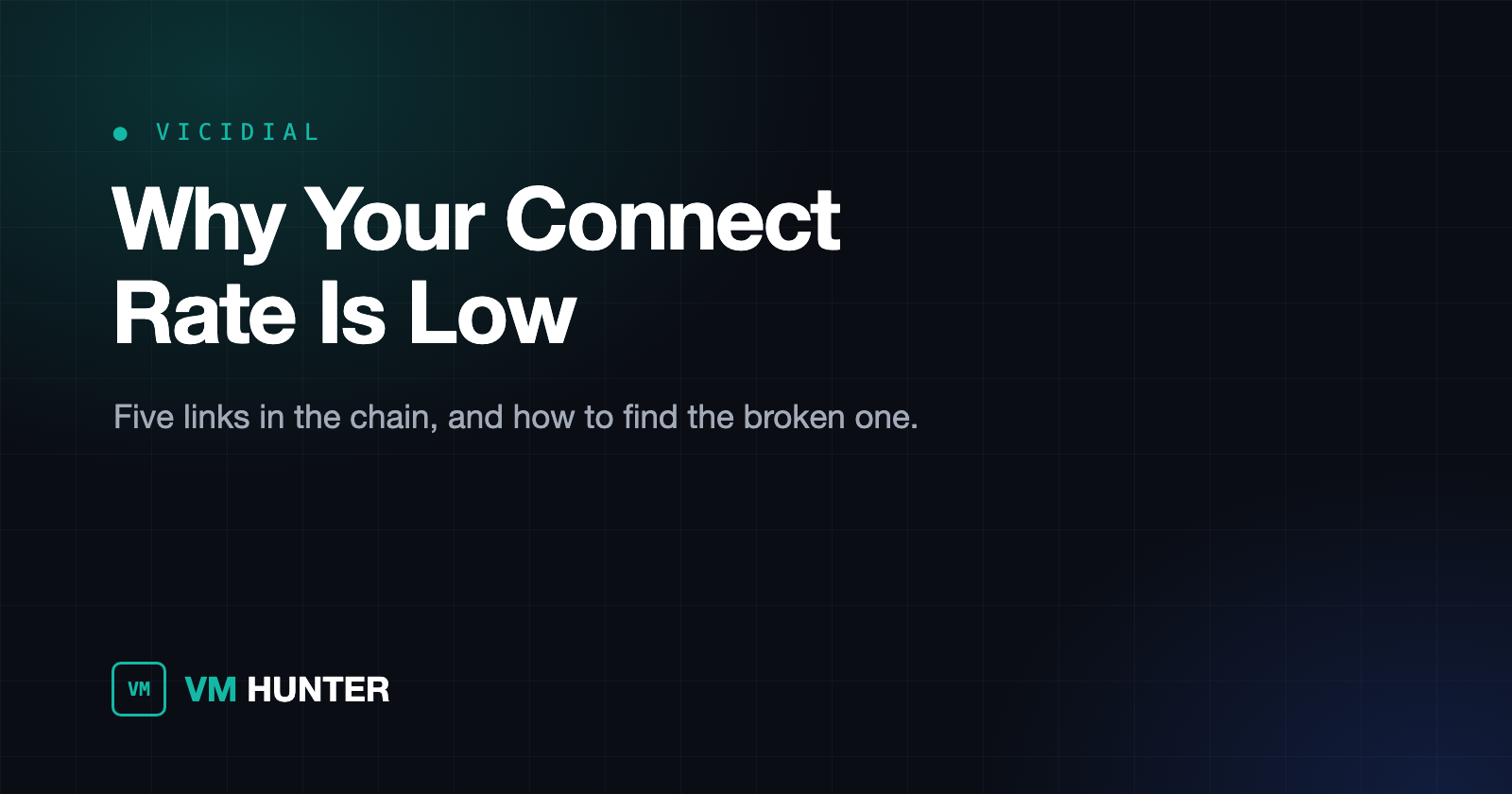 Why Your VICIdial Connect Rate Is Low, and How to Find Which Part Is Broken